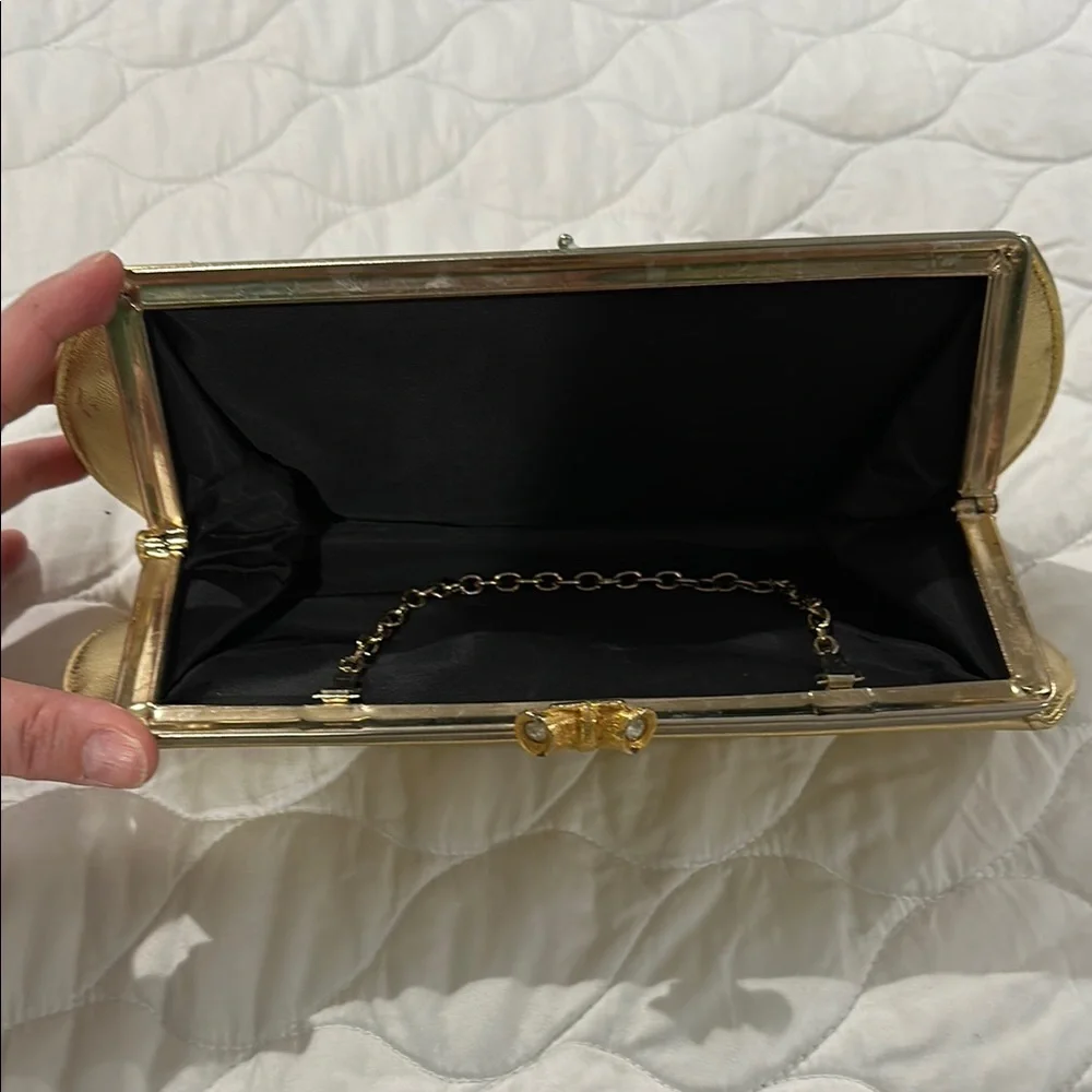 Vintage Gold Convertible Clutch Bag - Picture 5 of 7